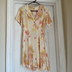 Free people floral mini dress